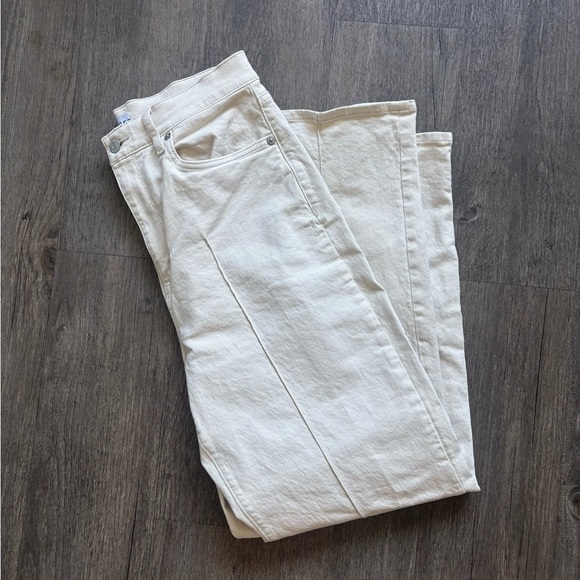 LOFT Cream Straight Leg Women's Jeans - Picture 1 of 6